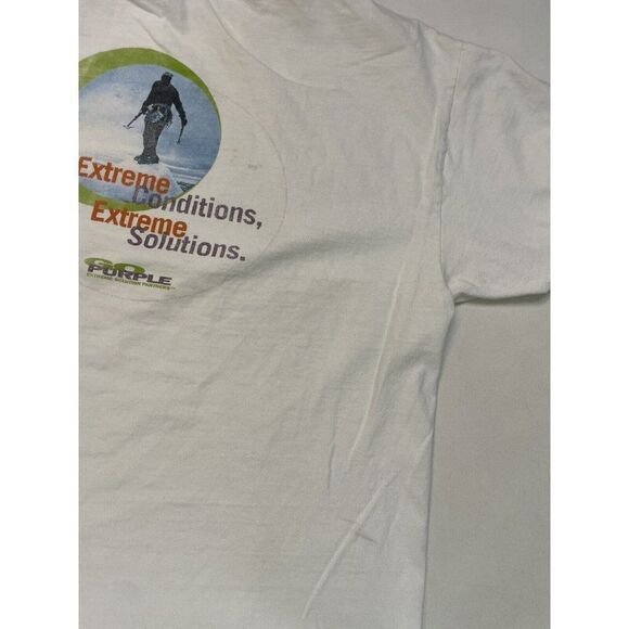 VINTAGE Extreme Networks Graphic Promo T-shirt Men Large White Short Sleeve - Picture 3 of 10